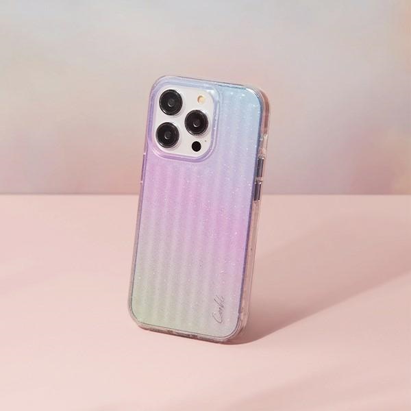Uniq Coehl Linear case for iPhone 14 Pro Max - blue and pink