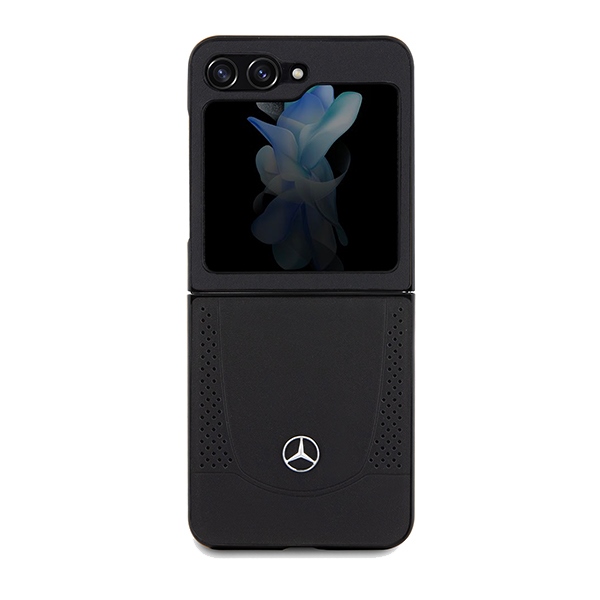 Mercedes Samsung Galaxy Z Flip 5 Case Leather Urban, Black