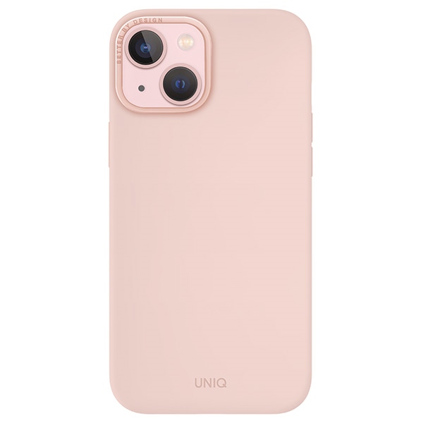 Зарядный чехол Uniq Lino Hue Magclick для iPhone 15 - розовый