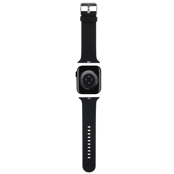 Ремешок Karl Lagerfeld для Apple Watch 42/44/45/49mm 3D Rubber Karl&Choupette, черный