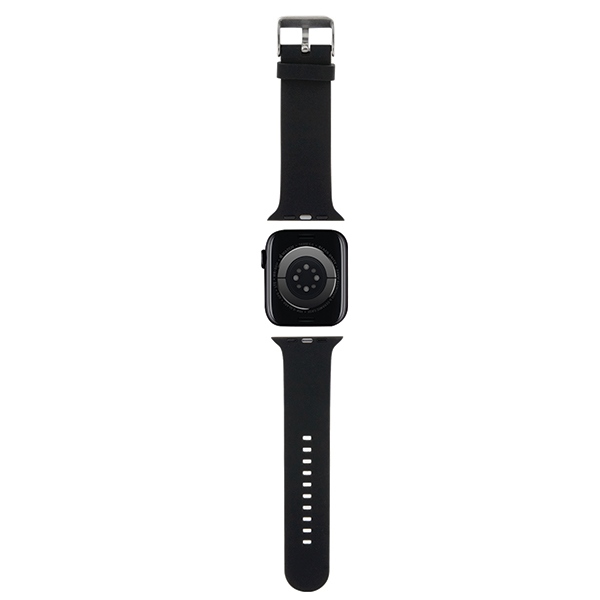 Karl Lagerfeld Apple Watch 42/44/45/49mm Strap 3D Rubber Choupette Head, Black