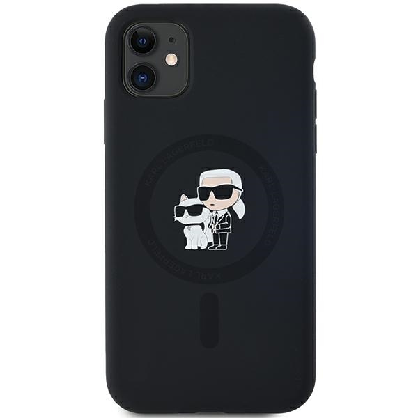 Karl Lagerfeld iPhone 11 / XR Case Silicone Karl & Choupette MagSafe, Black