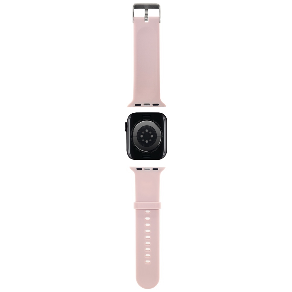 Karl Lagerfeld Apple Watch 42/44/45/49mm Strap 3D Rubber Karl&Choupette, Pink