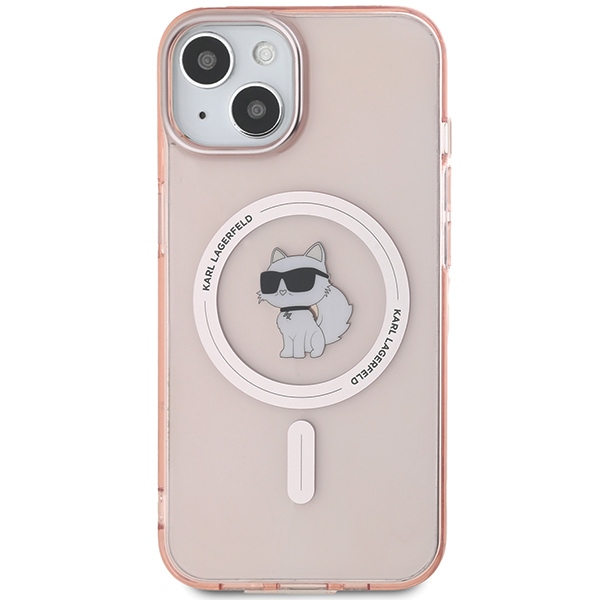 Apple iPhone 14 6.1\'\' Karl Lagerfeld IML Choupette MagSafe Cover Case, Pink