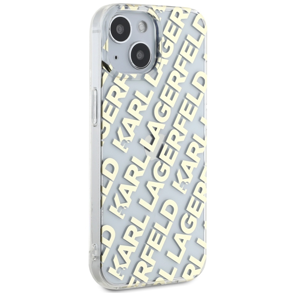Karl Lagerfeld iPhone 15 / 14 / 13 Case IML Fullover Logo, Gold