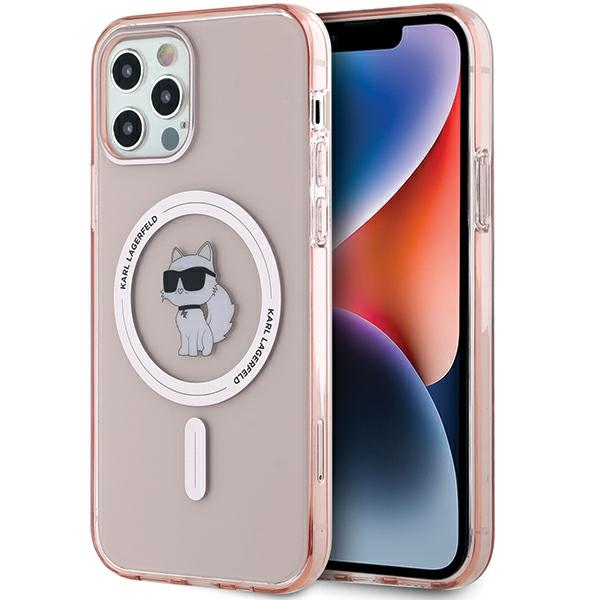 Karl Lagerfeld iPhone 12 / 12 Pro Case IML Choupette MagSafe, Pink
