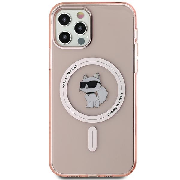 Karl Lagerfeld iPhone 12 / 12 Pro Case IML Choupette MagSafe, Pink