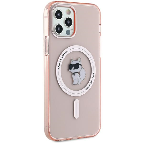 Karl Lagerfeld iPhone 12 / 12 Pro Case IML Choupette MagSafe, Pink
