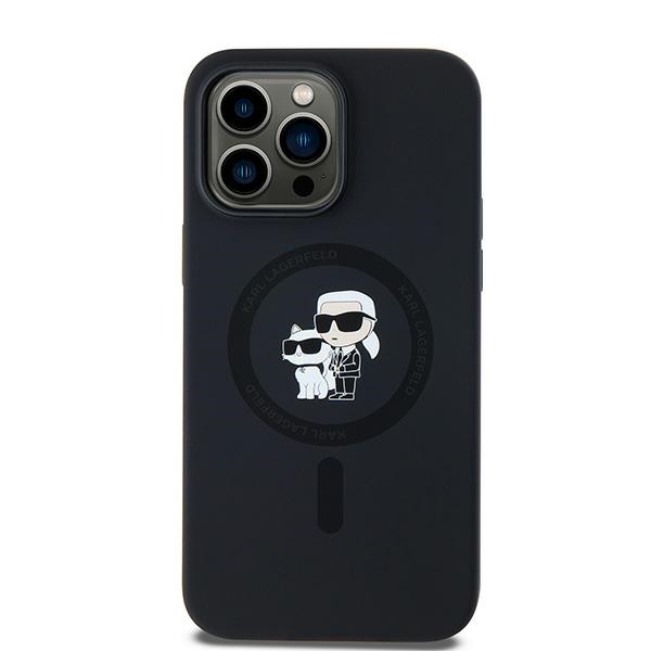 Apple iPhone 14 Pro Max 6.7\'\' Karl Lagerfeld Silicone Karl&Choupette MagSafe Cover Case, Black