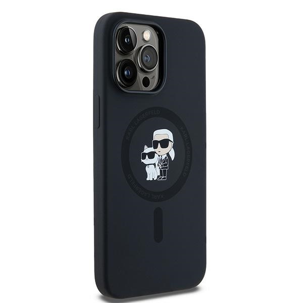Apple iPhone 14 Pro Max 6.7\'\' Karl Lagerfeld Silicone Karl&Choupette MagSafe Cover Case, Black