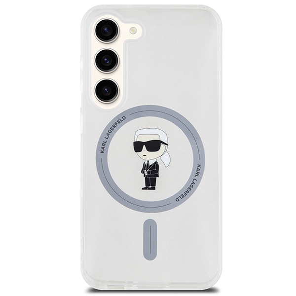 Karl Lagerfeld Samsung Galaxy S24 Case IML Ikonik MagSafe, Transparent