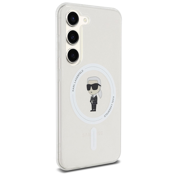 Karl Lagerfeld Samsung Galaxy S24 Case IML Ikonik MagSafe, Transparent