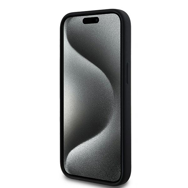 Apple iPhone 15 6.1\'\' Karl Lagerfeld Karl & Choupette Glitter MagSafe Cover Case, Black | Чехол Кейс...