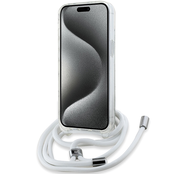 Karl Lagerfeld iPhone 15 / 14 / 13 Case IML Choupette Head & Cord MagSafe, Transparent