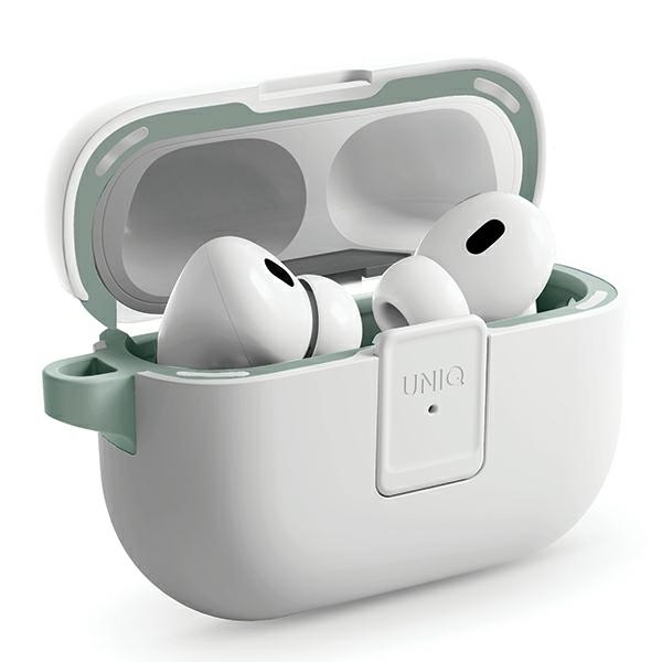 Чехол Uniq Clyde Lock для AirPods Pro 2 (2022/2023) - бежевый и желтый