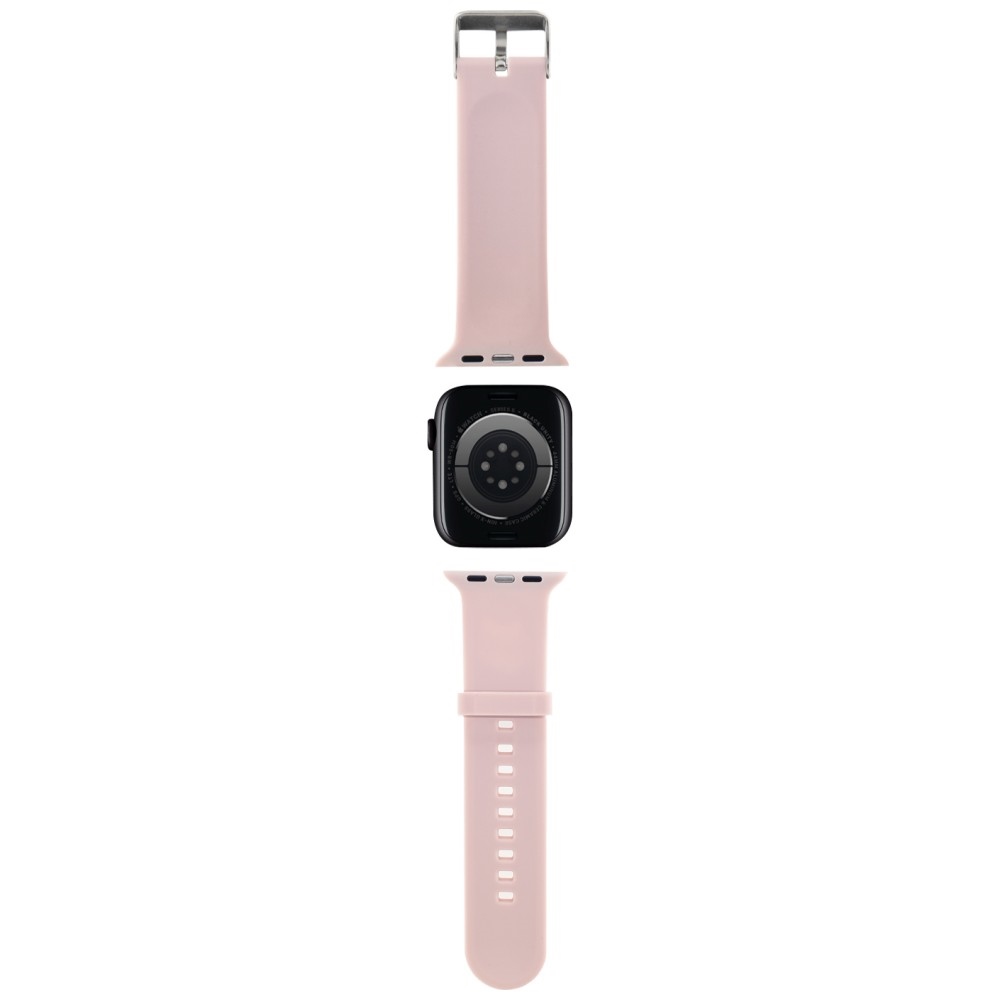Ремешок Karl Lagerfeld для Apple Watch 38/40/41mm 3D Rubber Karl&Choupette, розовый
