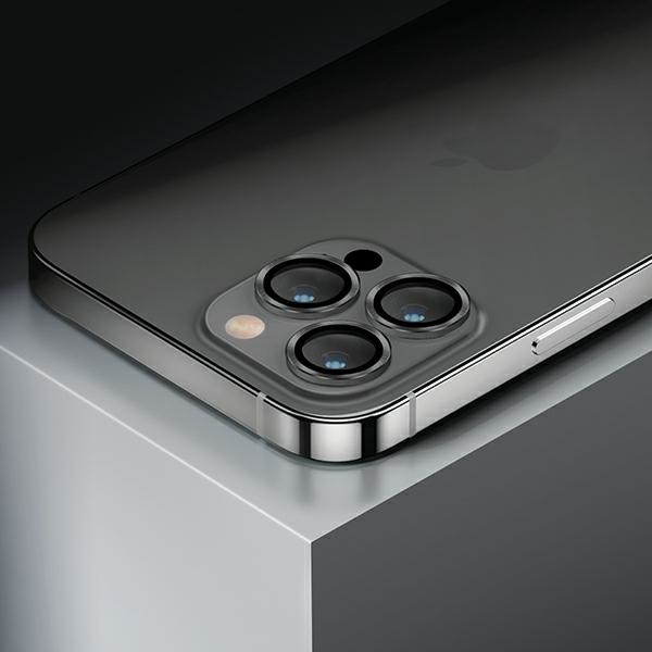 Uniq Optix alumīnija kameras objektīva aizsargs iPhone 14 Pro / Max objektīvam ar aplikatoru - sudraba krāsā |...