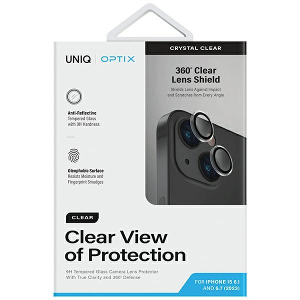 Uniq Optix Camera Lens Protector for iPhone 15 / 15 Plus, Transparent