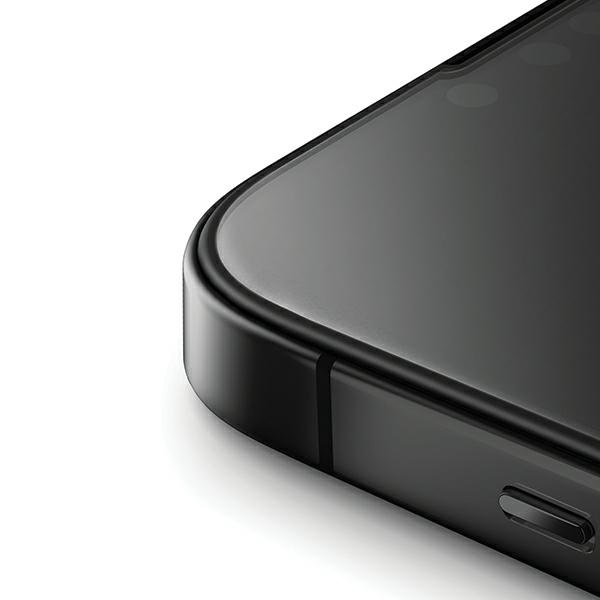 Uniq Optix Matte frosted tempered glass for iPhone 15 Pro Max with applicator