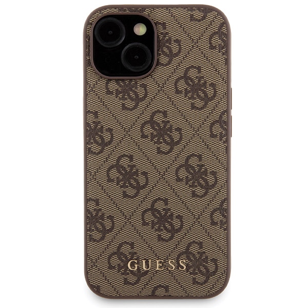 Guess iPhone 15 Case & 5000mAh MagSafe Power Bank Set, Brown
