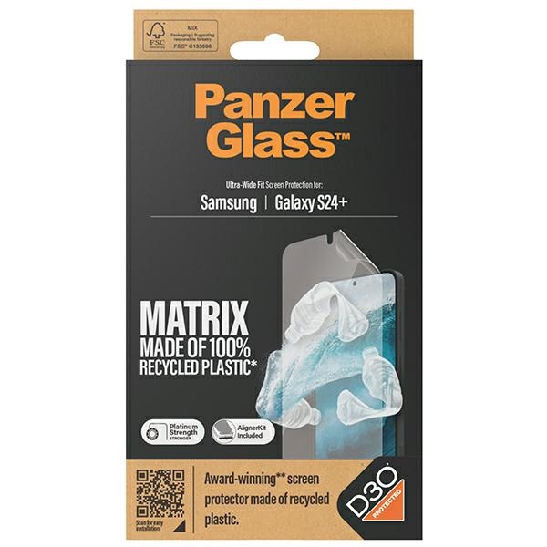 PanzerGlass Ultra-Wide Fit tempered glass with D3O® with applicator for Samsung Galaxy S24+