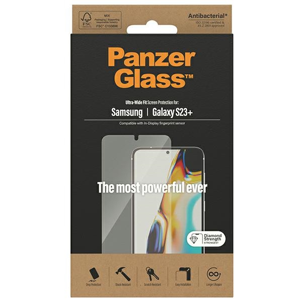 PanzerGlass Ultra-Wide Fit tempered glass for Samsung Galaxy S23+