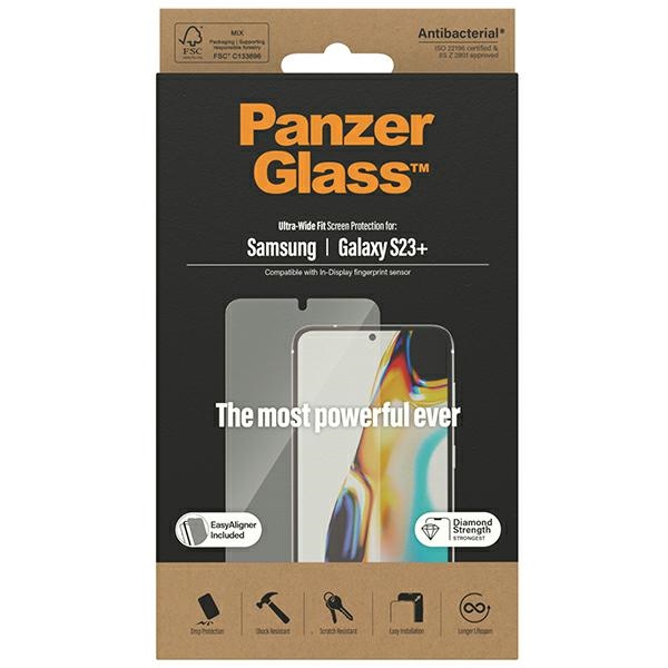 Закаленное стекло PanzerGlass Ultra-Wide Fit с аппликатором для Samsung Galaxy S23+