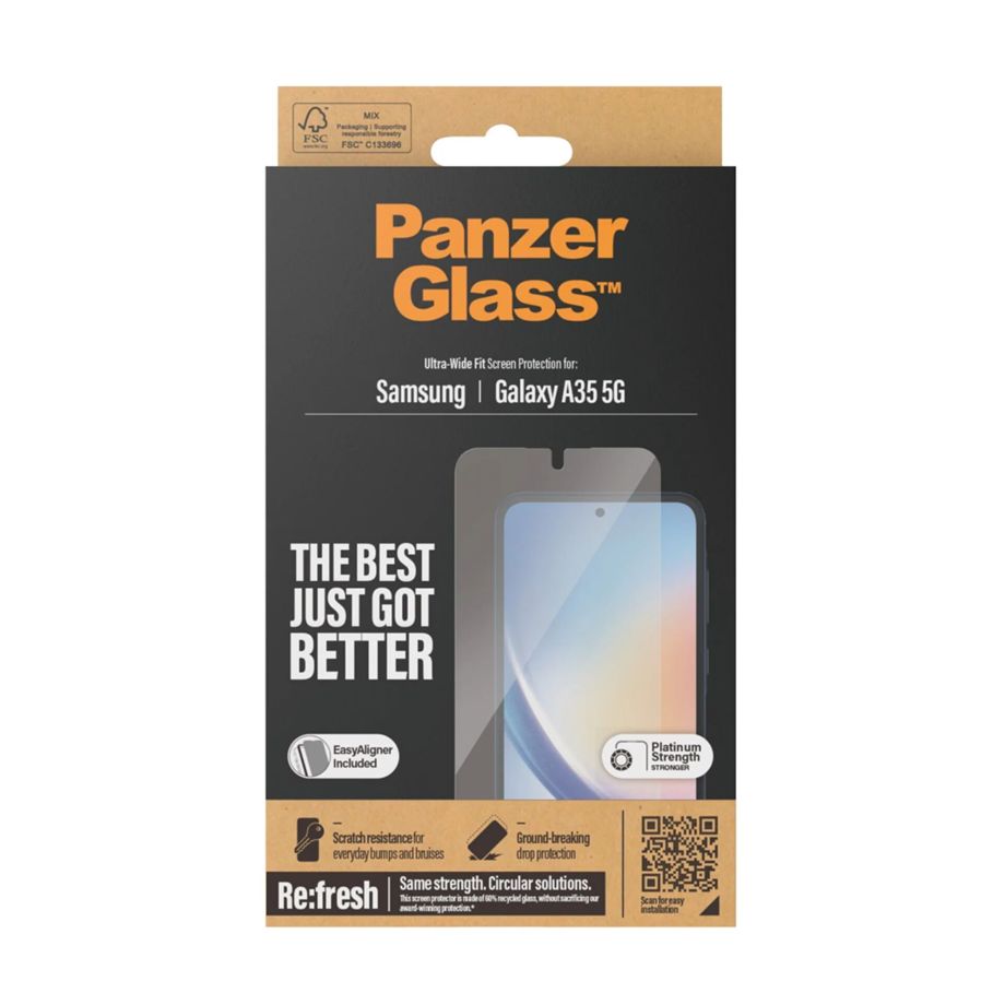 Panzerglass Ultra-Wide Fit Tempered Glass for Samsung Galaxy A35 5G (7357)