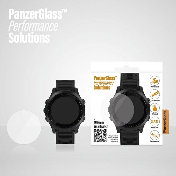PanzerGlass SmartWatch Screen Protection for Garmin/Polar/Fossil Smartwatches 40.5mm