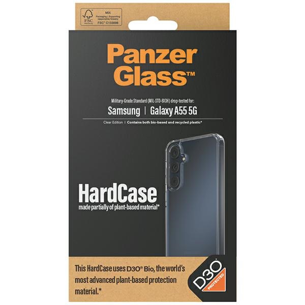 PanzerGlass HardCase с D3O® Bio и сертификацией Military Grade для Samsung Galaxy A55 5G -...