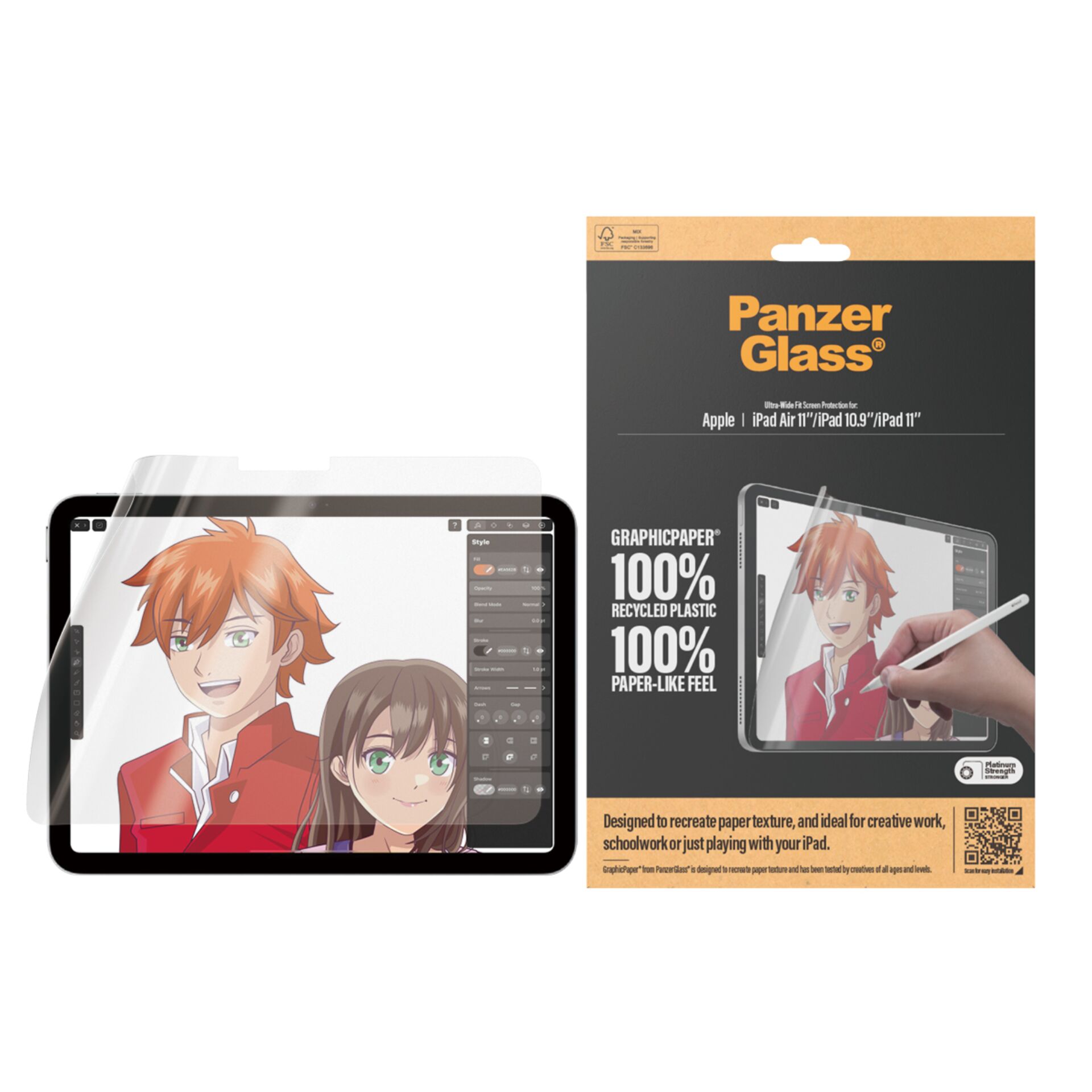 PanzerGlass GraphicPaper Screen Protector for iPad Air 13\" (2024) / iPad 10.9\"