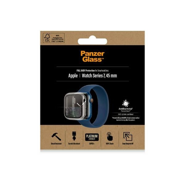 PanzerGlass Full Body Case for Apple Watch 7 / 8 45 mm, Transparent