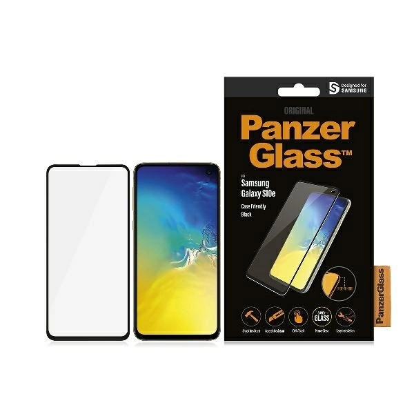 PanzerGlass E2E Super+ rūdīts stikls Samsung Galaxy S10e - ar melnu rāmi | tempered glass for with black frame