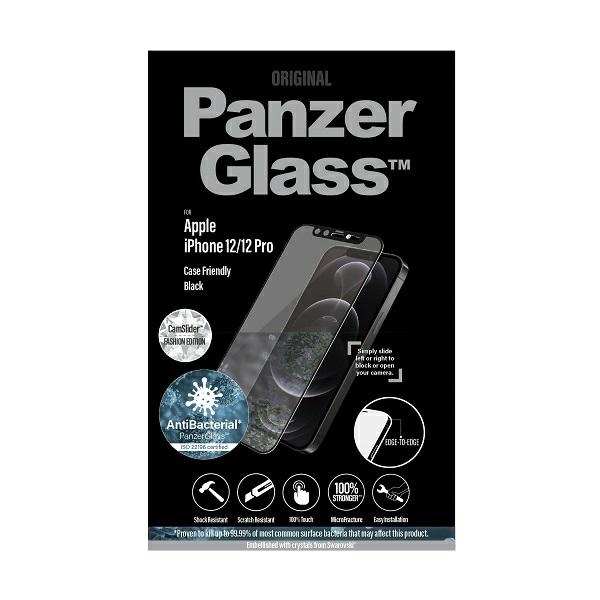 PanzerGlass iPhone 12 / 12 Pro aizsargstikls ar CamSlider Swarovski kristālu