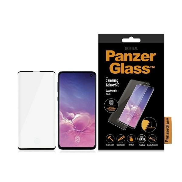 PanzerGlass Изогнутое закаленное стекло Super+ для Samsung S10 - с черной...