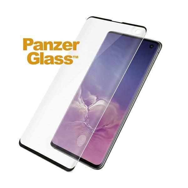 PanzerGlass Curved Super+ tempered glass for Samsung S10 - with black frame