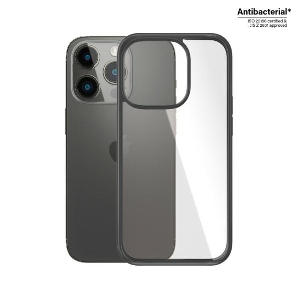 Apple iPhone 14 Pro 6.1\'\' PanzerGlass ClearCase Antibacterial Case Cover, Transparent and Black