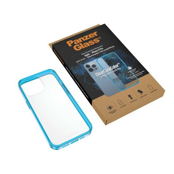 PanzerGlass iPhone 13 Pro vāciņš ClearCase Antibacterial, caurspīdīgs zils