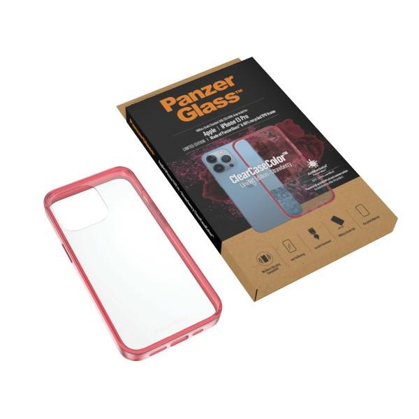 PanzerGlass iPhone 13 Pro Case ClearCase, Transparent Pink