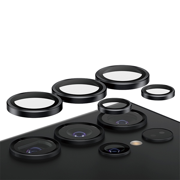 PanzerGlass Hoops Camera Protection for Samsung Galaxy S24 Ultra - with Black Frame
