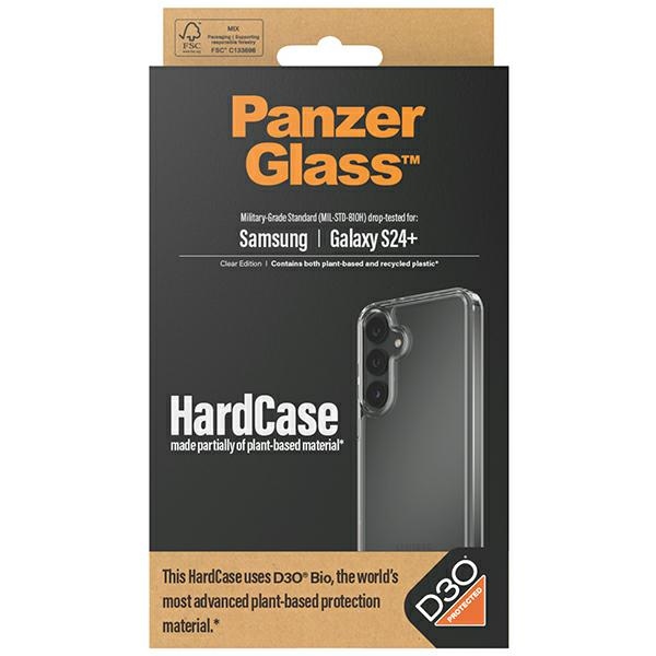 PanzerGlass HardCase with D3O® Bio and Military Grade certification for Samsung Galaxy S24+ - transparent