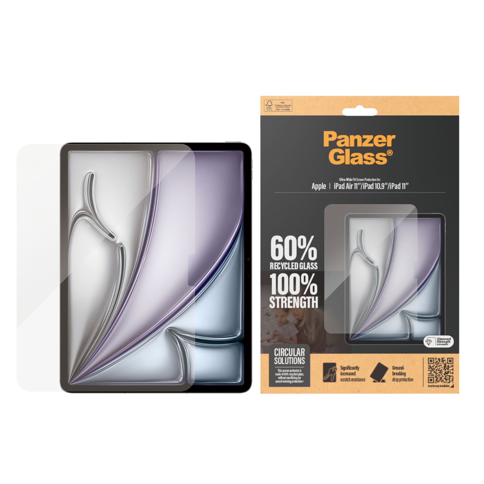 PanzerGlass Ultra-Wide Fit Tempered Glass for iPad Air 10.9\" (2024)