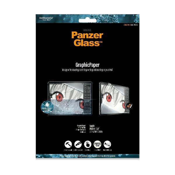 Antibacterial PanzerGlass GraphicPaper foil with a glare filter for iPad Pro 12.9" 2018 / 2020 / 2021