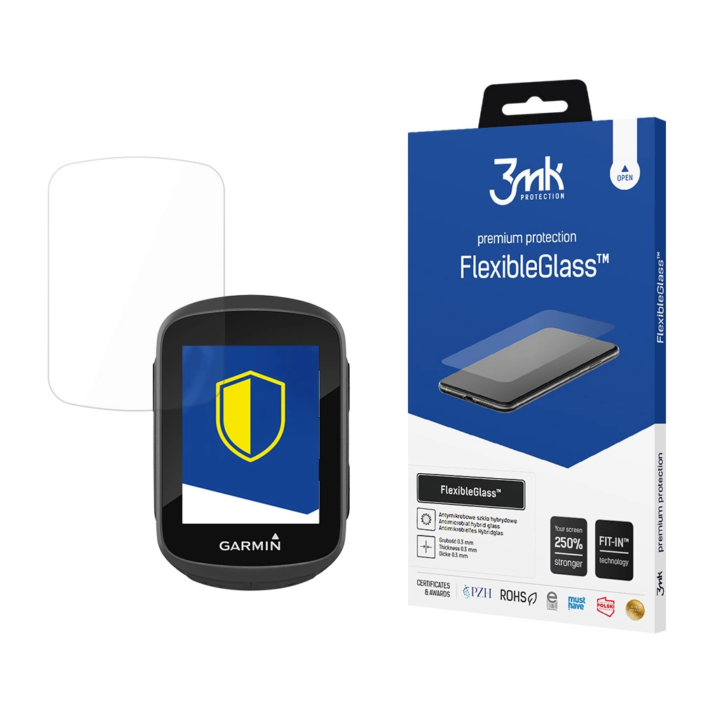 Garmin Edge 130 3MK Flexibleglass Tempered Glass Screen Protector