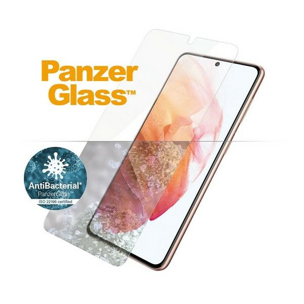 Samsung Galaxy S21 (SM-G991) PanzerGlass E2E Super+ Microfracture Antibacterial Tempered Glass, Black