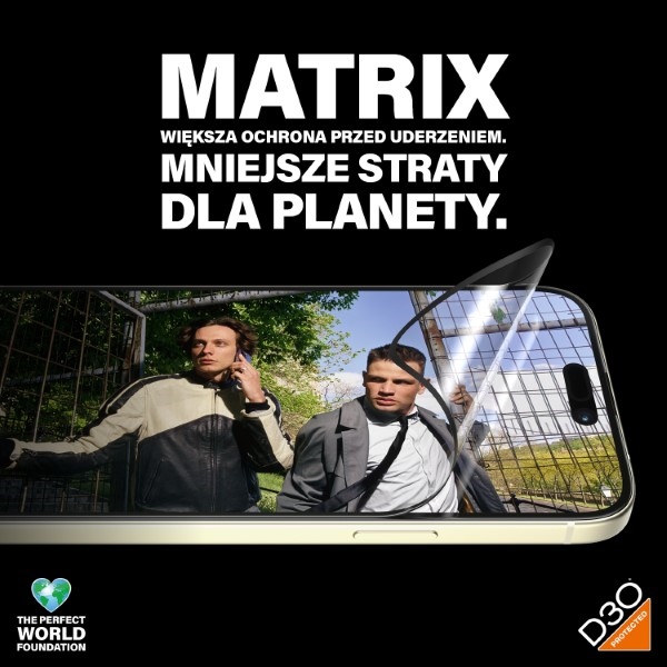 Гибридное стекло PanzerGlass Matrix Ultra-Wide-Fit для iPhone 15 Plus с позиционером