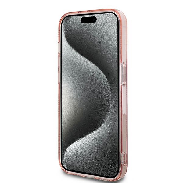 Karl Lagerfeld iPhone 13 Pro Max Case IML Choupette Head & Monogram, Pink