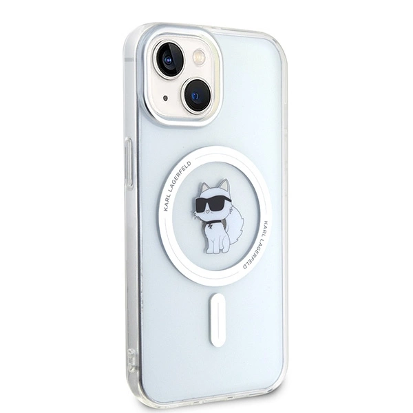 Apple iPhone 14 6.1\'\' Karl Lagerfeld IML Choupette MagSafe Cover Case, Transparent