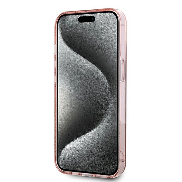 Karl Lagerfeld iPhone 13 Case IML Choupette Head & Monogram, Pink