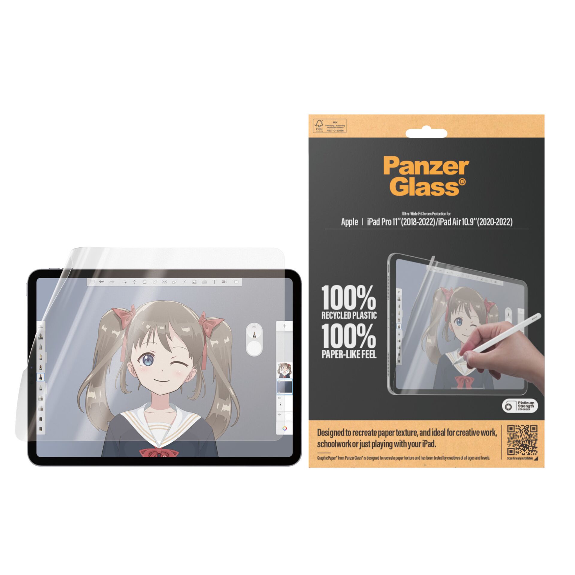 PanzerGlass GraphicPaper Screen Protector for iPad Pro 11\" / Air 10.9\"